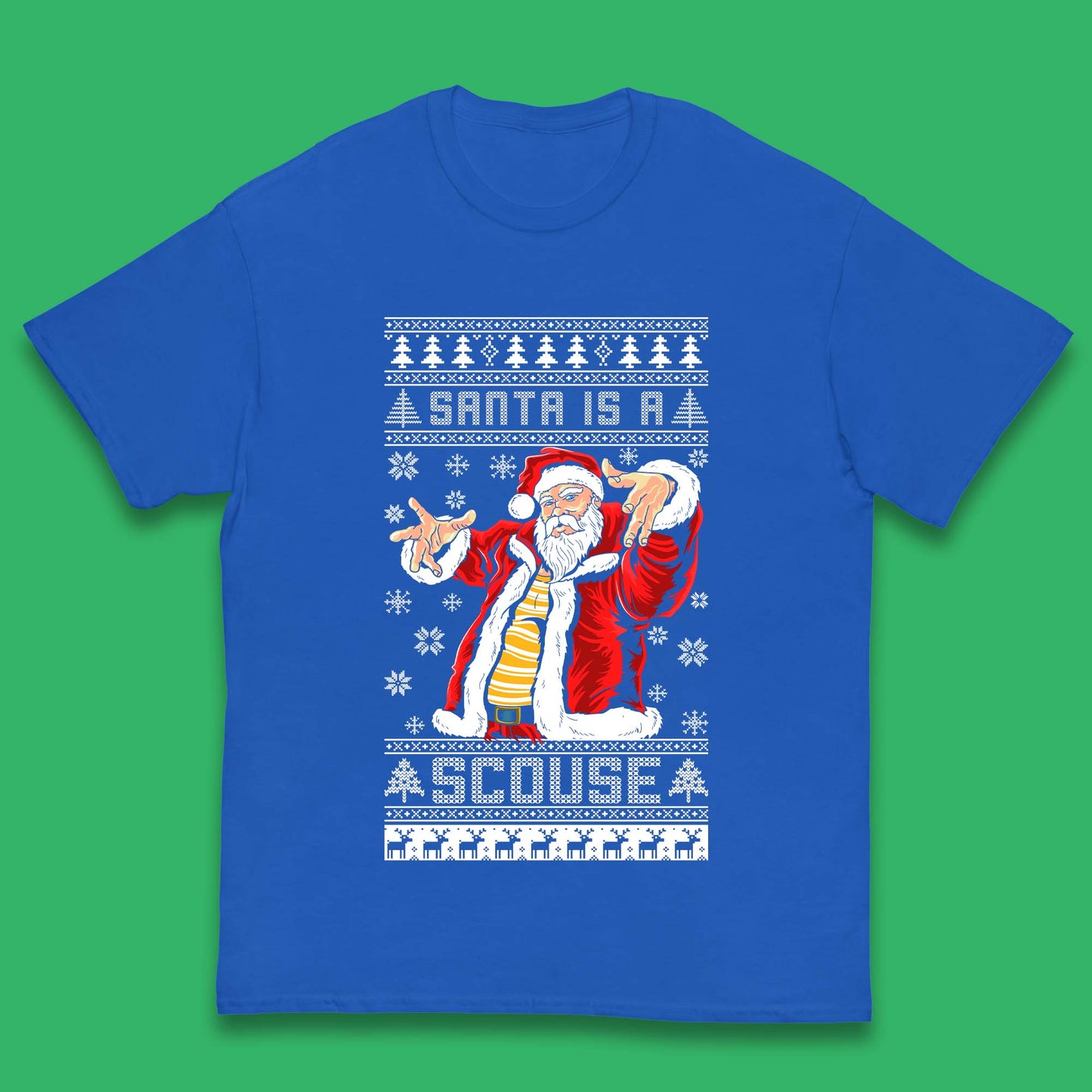 Santa Is A Scouse Christmas Kids T-Shirt