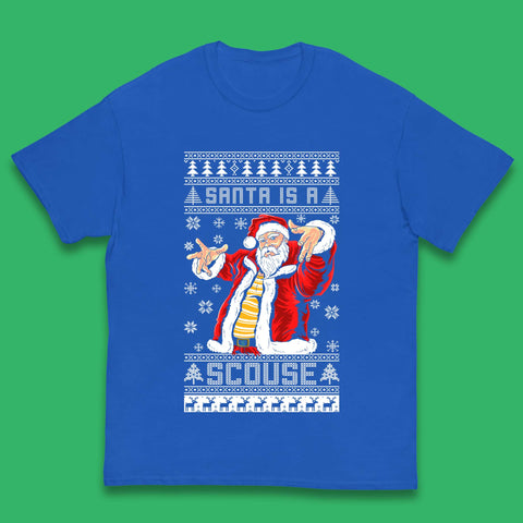 Santa Is A Scouse Christmas Kids T-Shirt