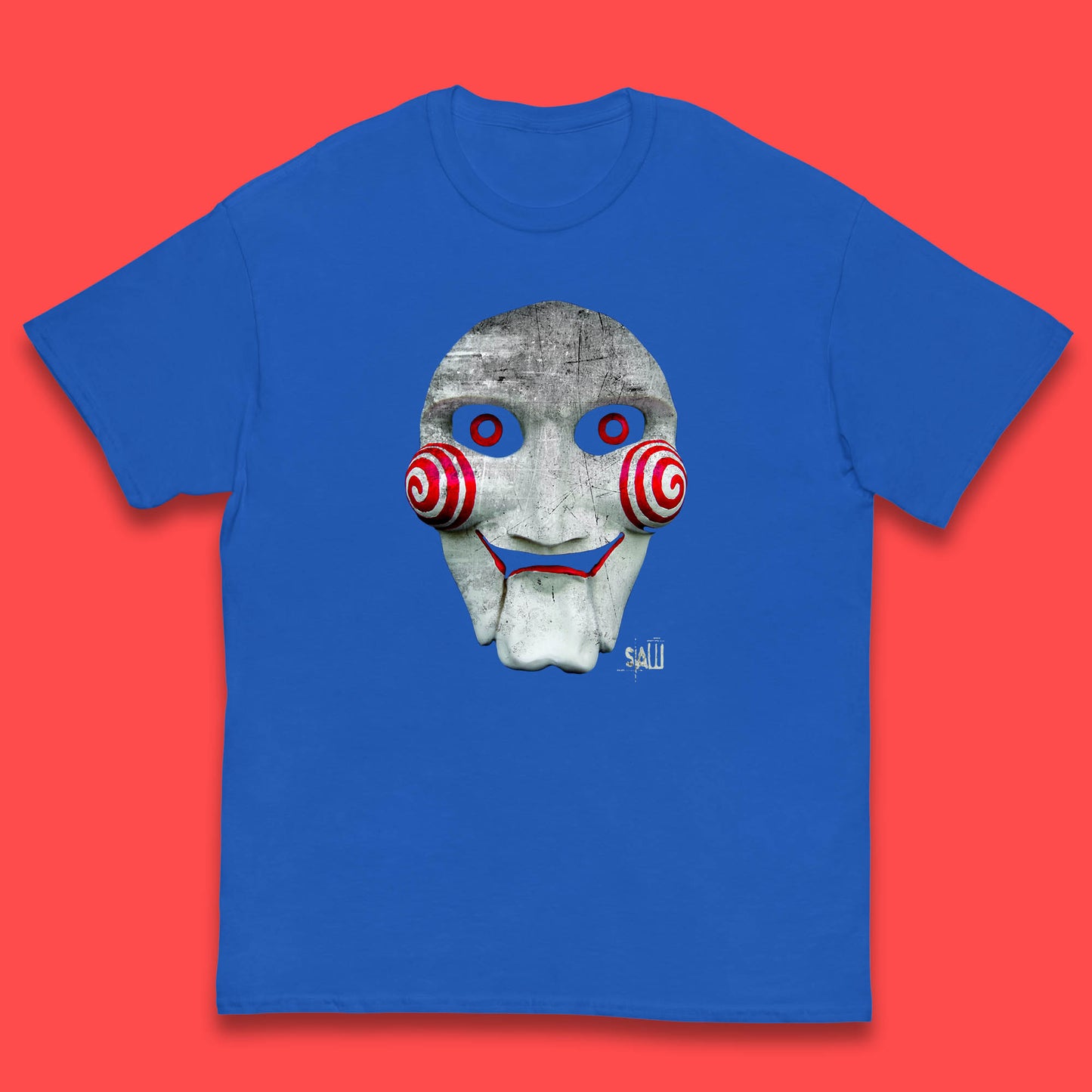 Vintage Saw Jigsaw Halloween Horror Movie Character Halloween Killer Kids T Shirt
