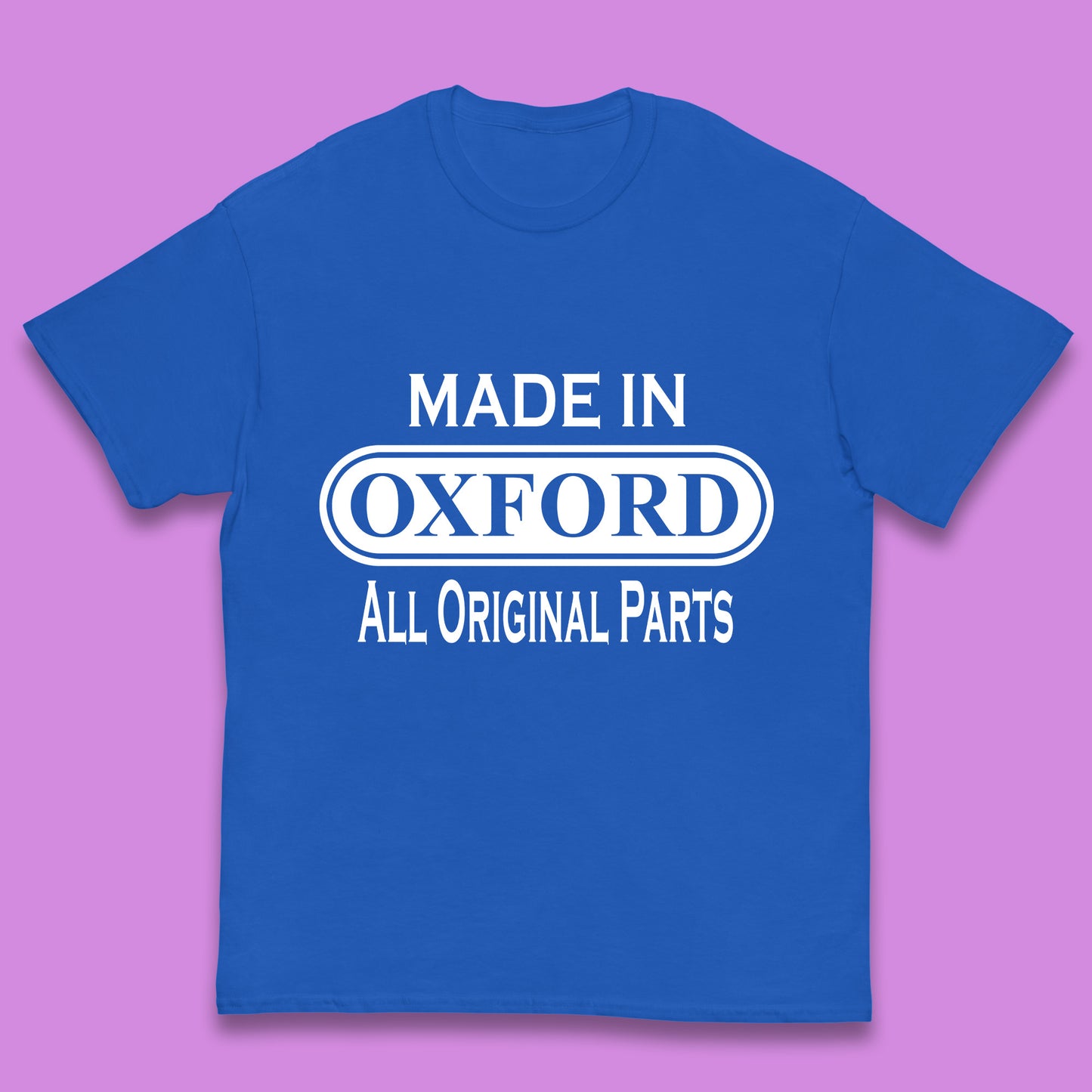 Made In Oxford All Original Parts Vintage Retro Birthday City in England Gift Kids T Shirt