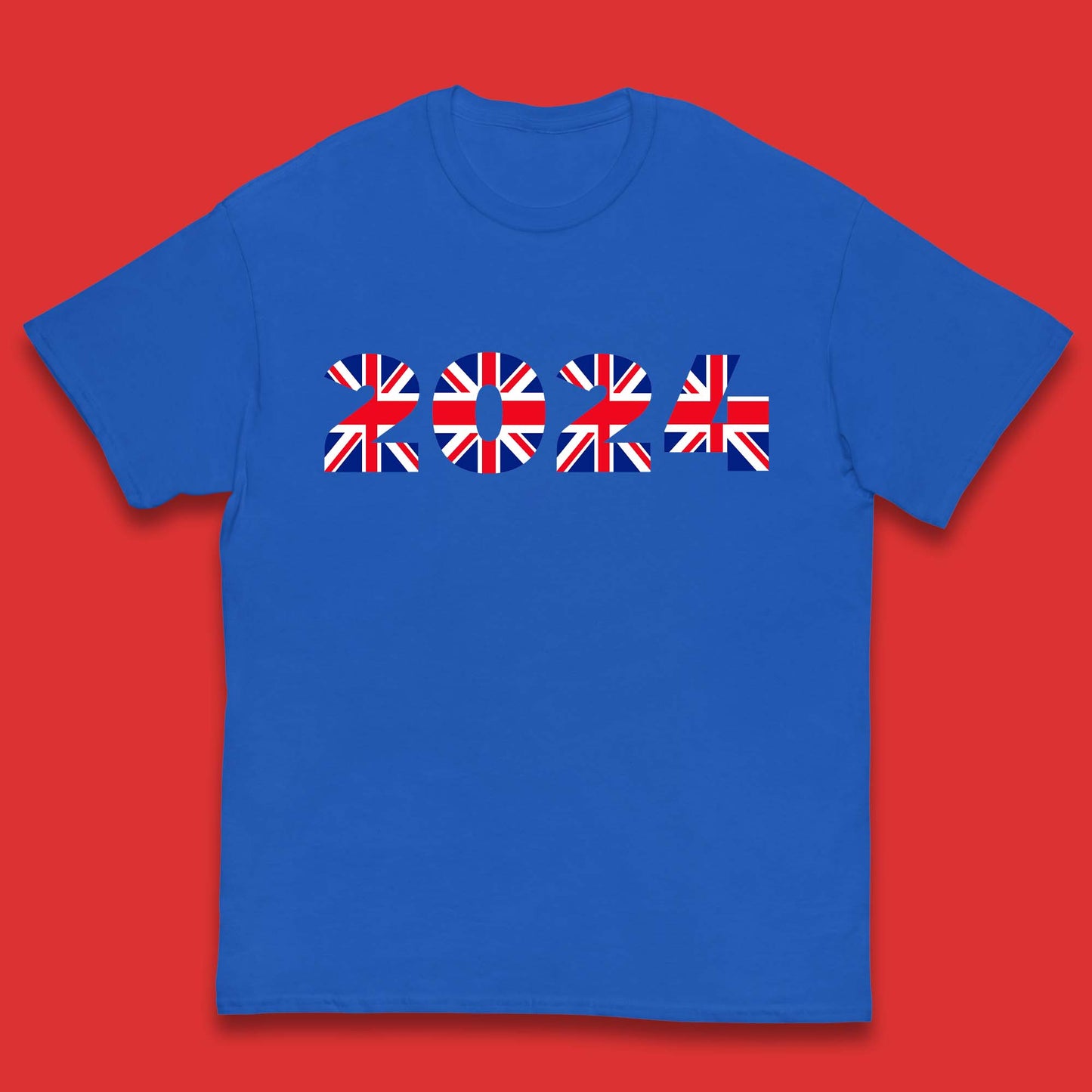 New Year 2024 UK Flag Kids T-Shirt
