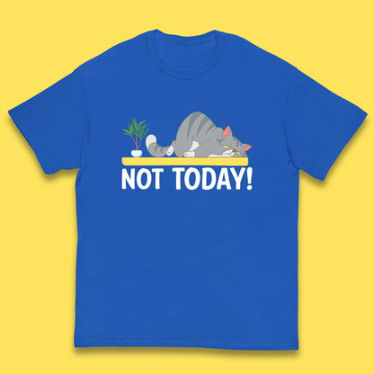 Not Today Cat Funny Kitten Lazy Cats Sleepy Cat Lover Kids T Shirt