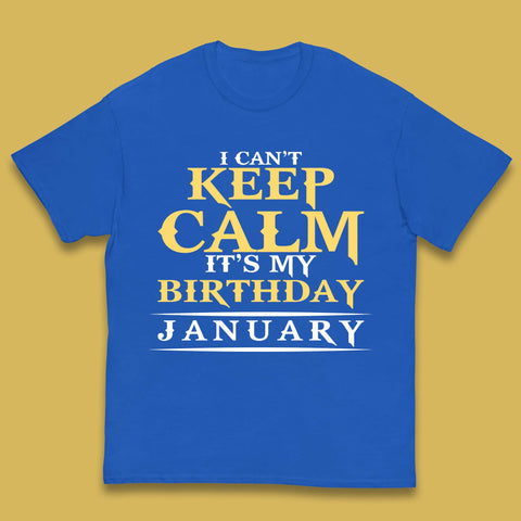 January Birth Party Kids T-Shirt