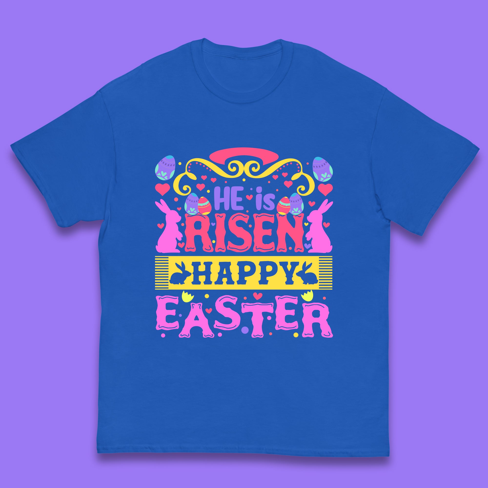 He Is Risen Happy Easter Kids T-Shirt