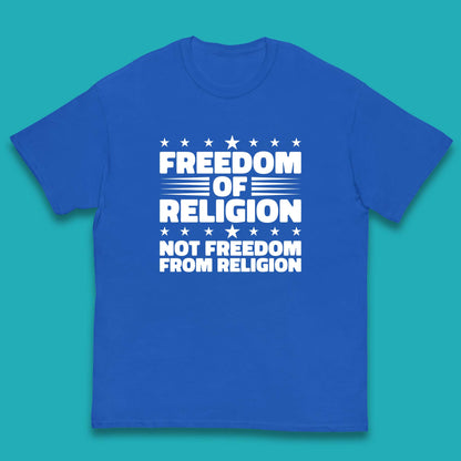 Freedom Of Religion Not Freedom From Religion Separation Of Church Of State Anti-Fascist Kids T Shirt