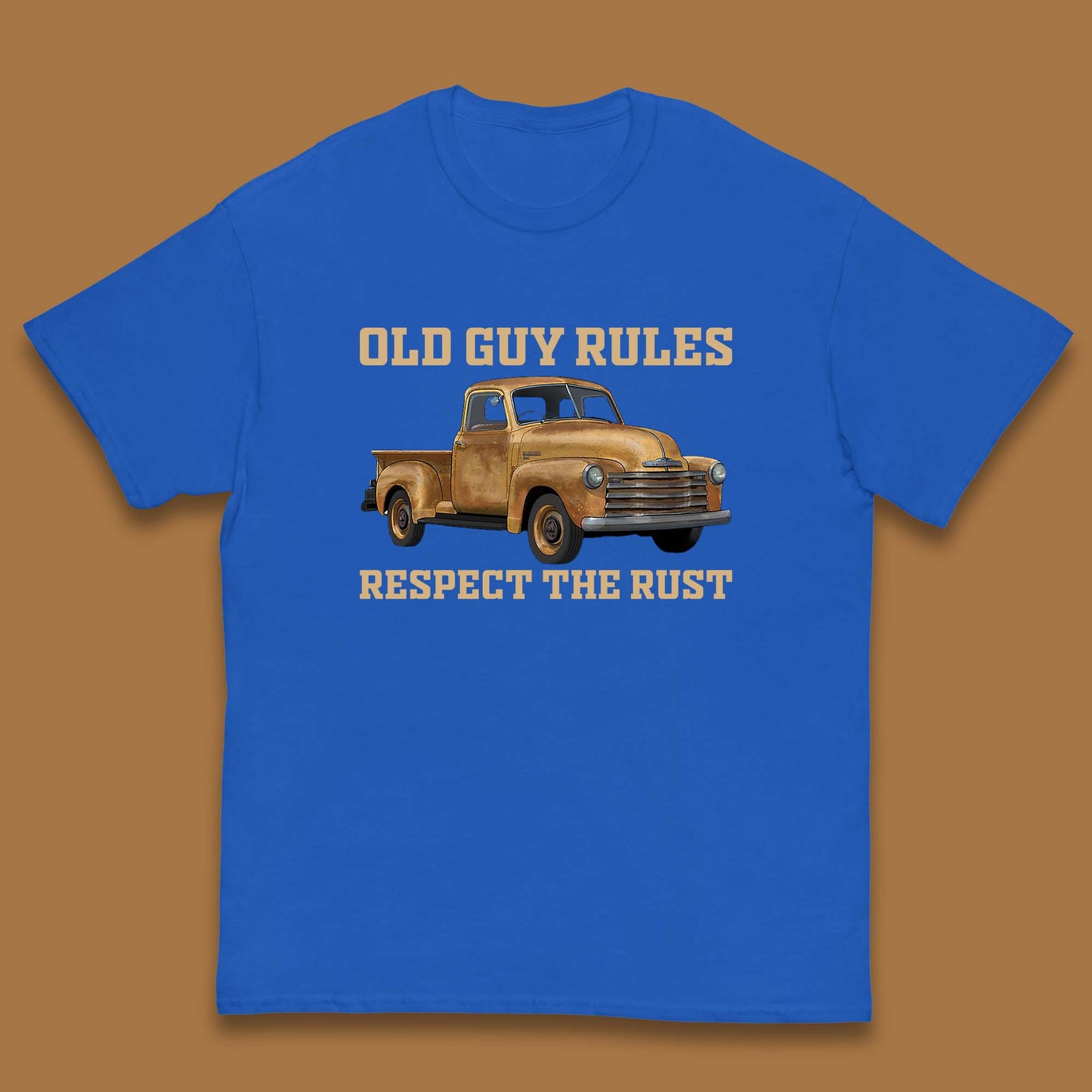 Old Guy Rules Respect The Rust Truck Classic Antique Truck Enthusiasts Kids T Shirt
