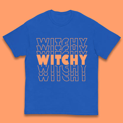 Witchy Halloween Witches Spooky Witch Vibes Witchy Aesthetic Halloween Party Kids T Shirt