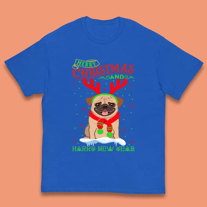 christmas pug dog t shirt