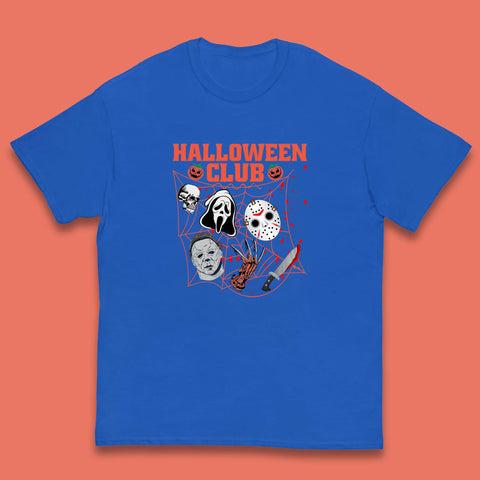 Halloween Club Horror Scary Friends Halloween Horror Movie Characters Kids T Shirt