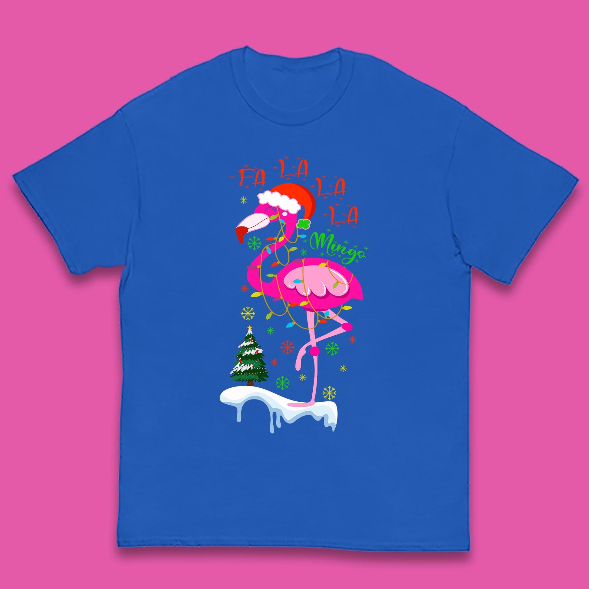flamingo christmas t shirt