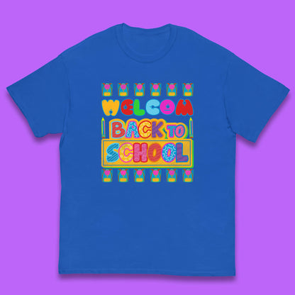 Return to School End of Vocation School Welcome Day Welcome Back To School Kids T Shirt