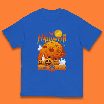 Happy Halloween Jason Voorhees Face Mask Halloween Friday The 13th Horror Movie Halloween Pumpkins Kids T Shirt