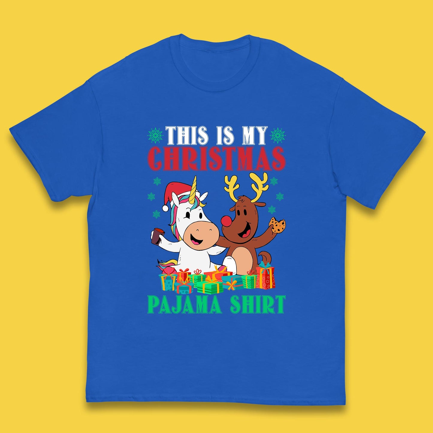 christmas unicorn reindeer t shirt