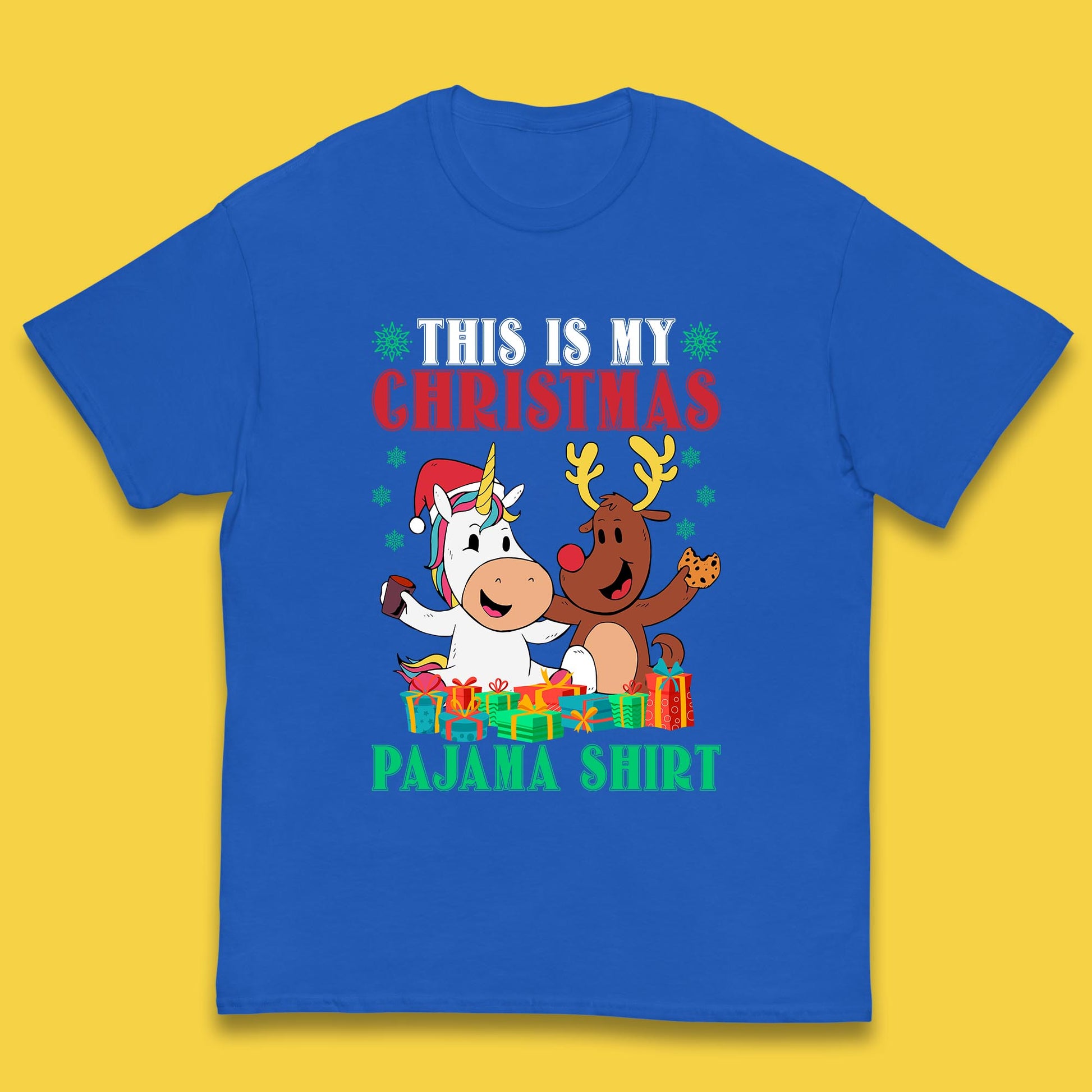 christmas unicorn reindeer t shirt