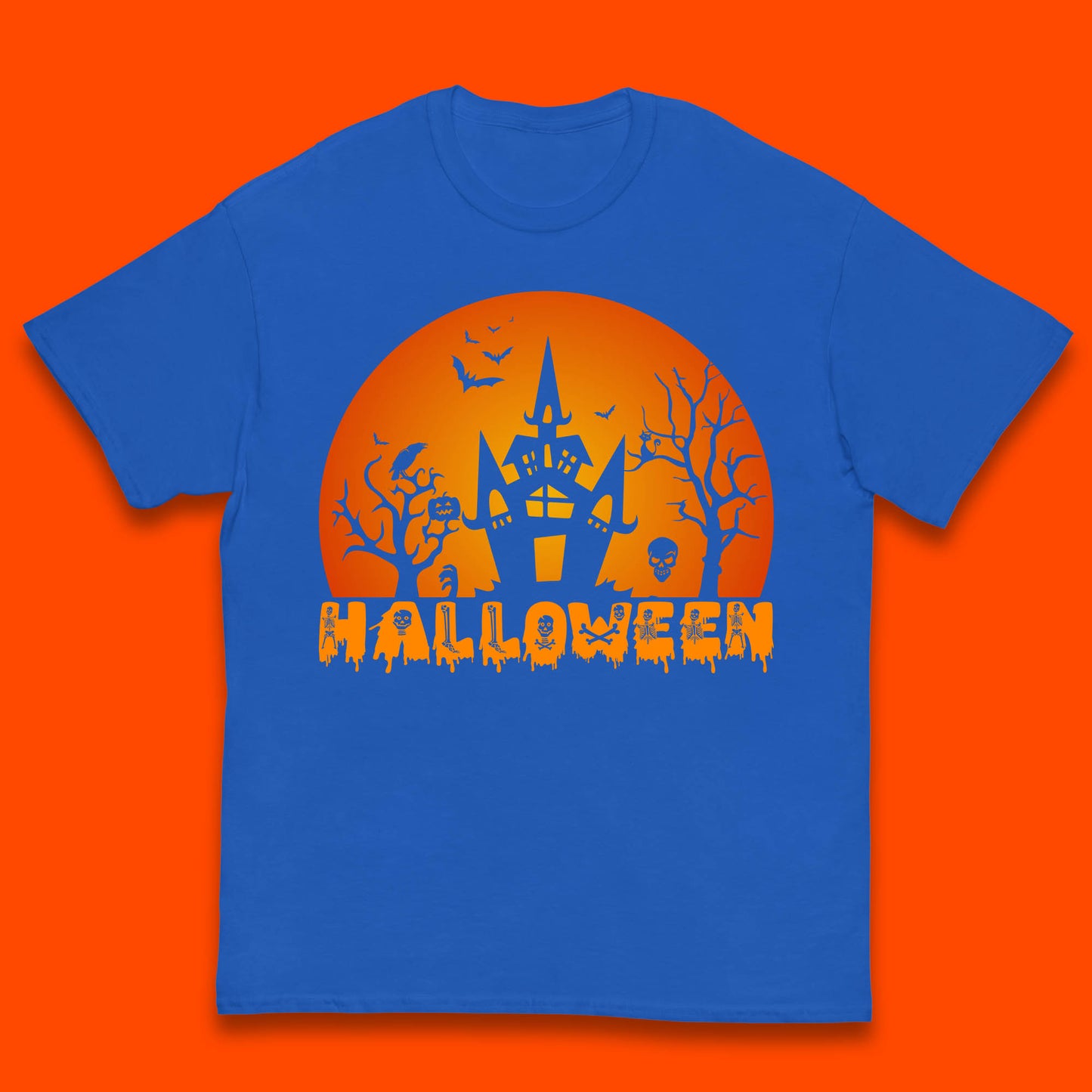 Halloween Horror Scary Hunted House Scary Spooky Night Festive Gift Kids T Shirt