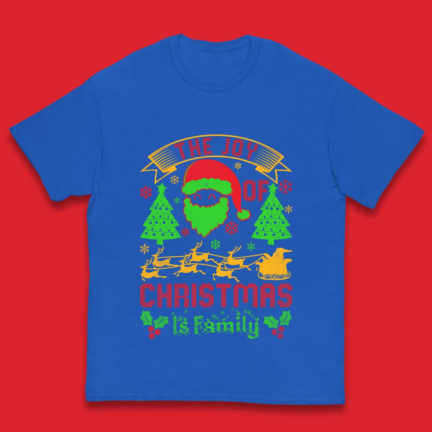 the joy of christmas is family t shirt