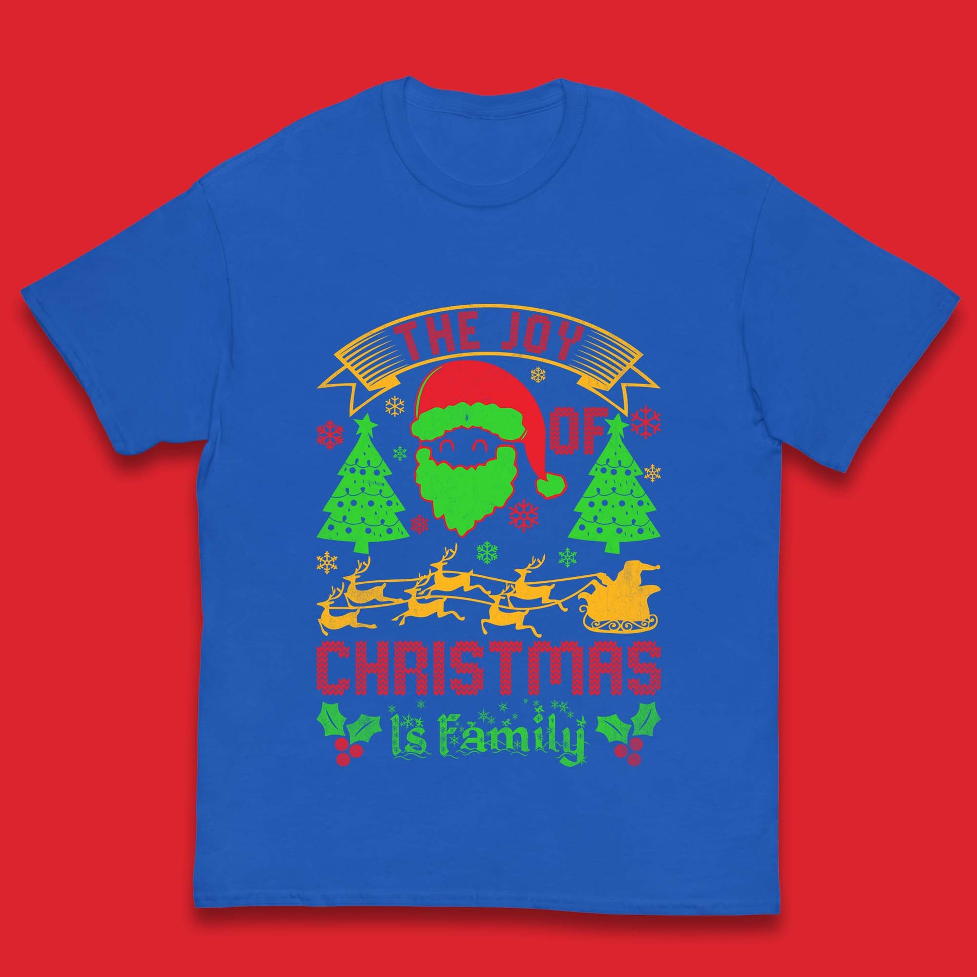 the joy of christmas is family t shirt