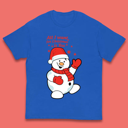 Snowman Christmas Kids T-Shirt