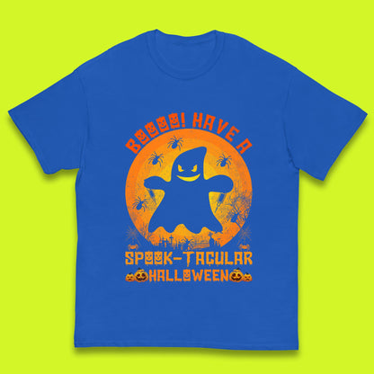Boo Have A Spook Tacular Halloween Boo Ghost Horror Scary Spooky Season Kids T Shirt