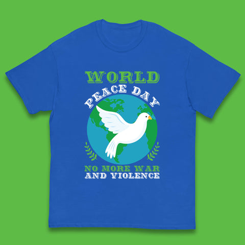World Peace Day No More War And Violence Human Rights Stop War Kids T Shirt