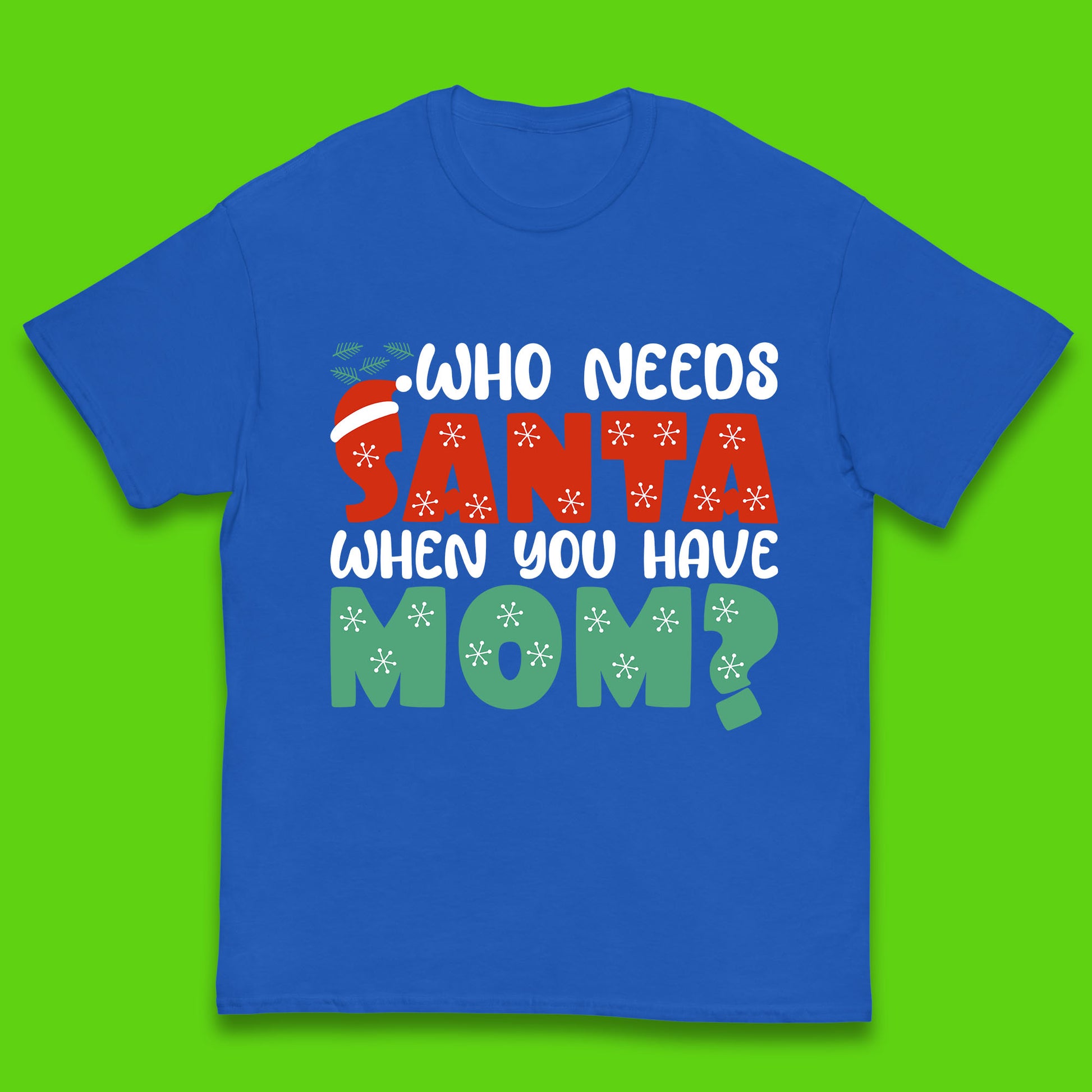 santa mom christmas t shirt
