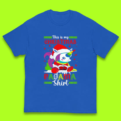 christmas unicorn santa costume t shirt