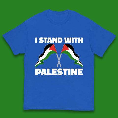 I Stand With Palestine Palestinian Flag Save Palestine Support Gaza Kids T Shirt
