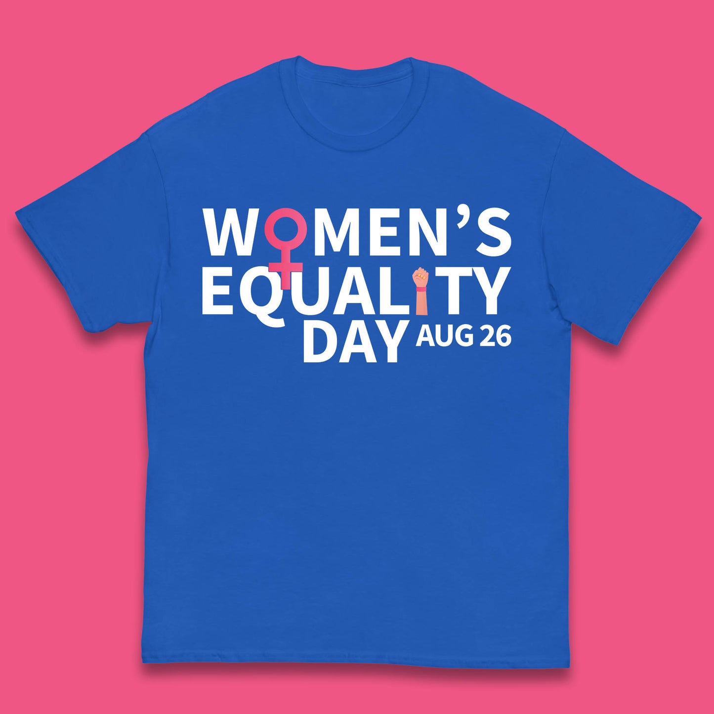 Women Equality Day Aug 26th Girls Power Female Support Women Rights Empowerment Kids T Shirt