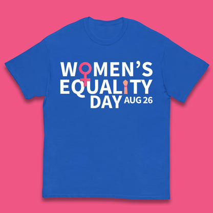 Women Equality Day Aug 26th Girls Power Female Support Women Rights Empowerment Kids T Shirt