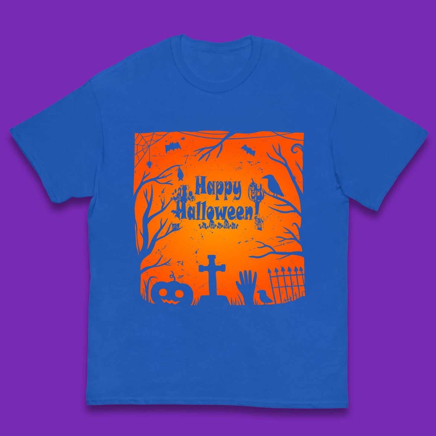Happy Halloween Witch Hand Cross Sign Scary Pumpin Spooky Terrific Halloween Night Kids T Shirt