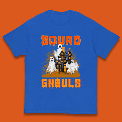 Squad Ghouls Halloween Boo Ghost Horror Scary Haunted House Kids T Shirt