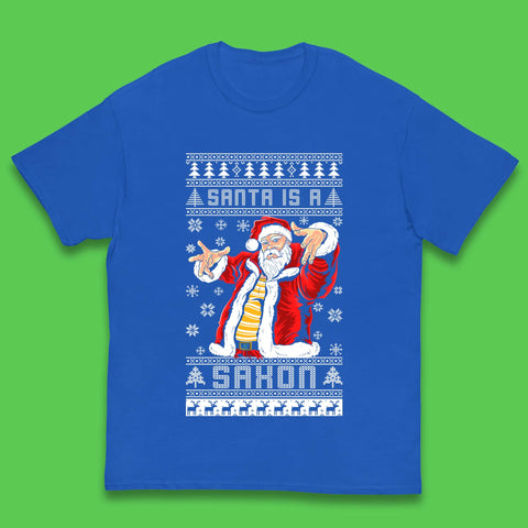 Santa is A Saxon Christmas Kids T-Shirt