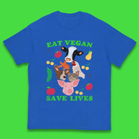 Eat Vegan Save Lives Kids T-Shirt