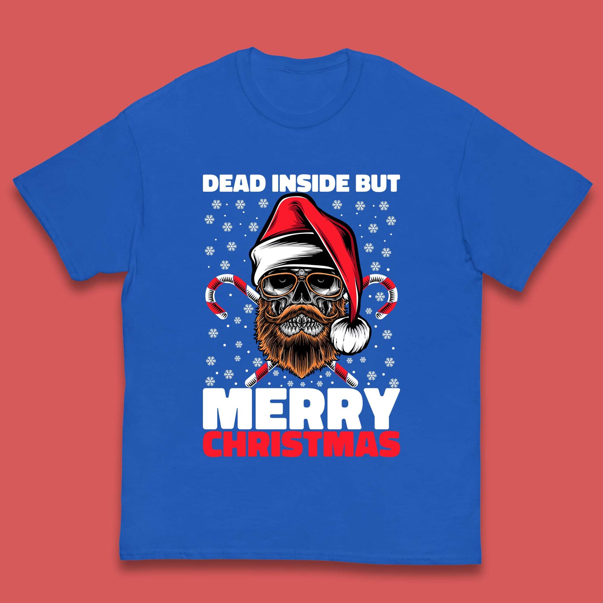 hipster skull christmas t shirt