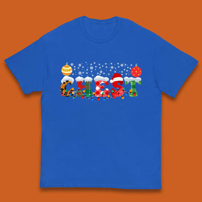 chest and nuts christmas snow winter t shirt
