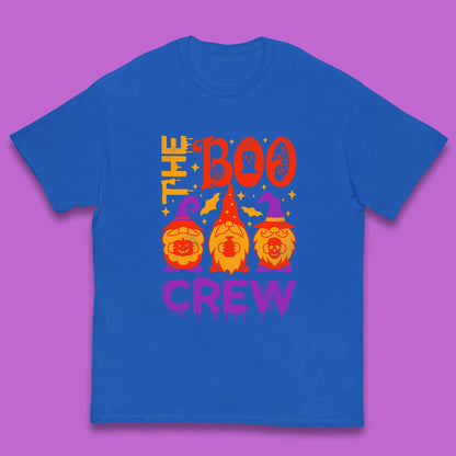 The Boo Crew Halloween Gnomes Squad Horror Scary Spooky Matching Costume Kids T Shirt