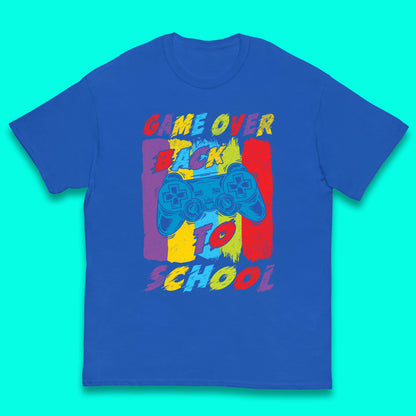 Game Over Return to the Halls of Learning Back To School Kids Study Gift Kids T Shirt