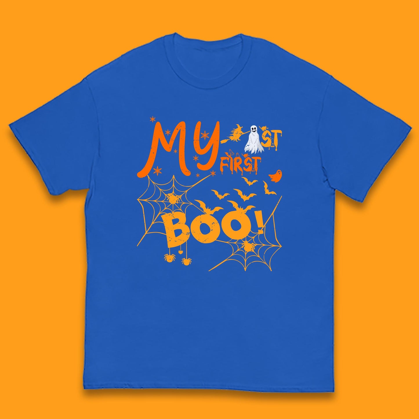 My First Boo Halloween Funny Boo Ghost Spooky Vibes Kids T Shirt