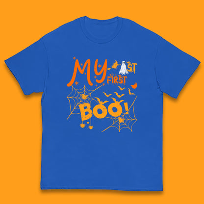 My First Boo Halloween Funny Boo Ghost Spooky Vibes Kids T Shirt