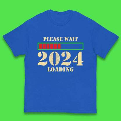 Please Wait 2024 Loading Kids T-Shirt