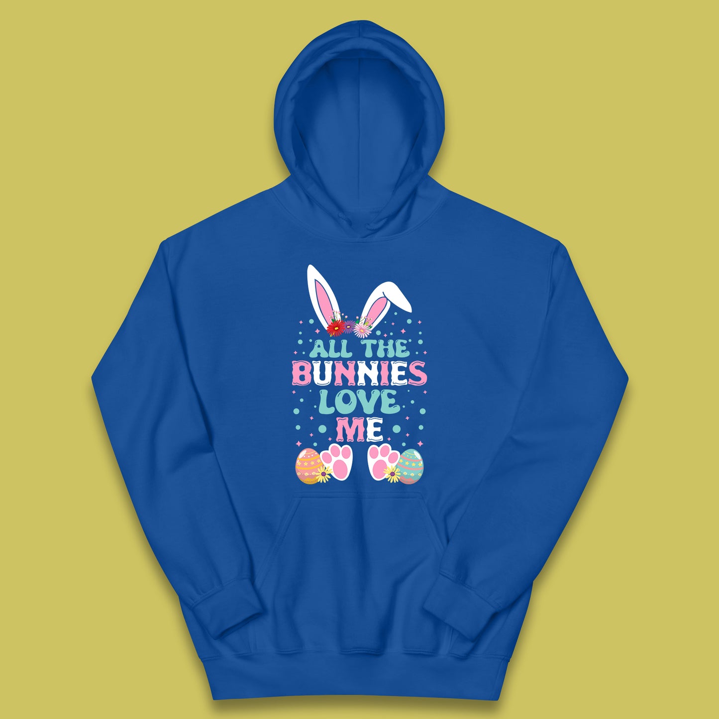 All The Bunnies Love Me Kids Hoodie