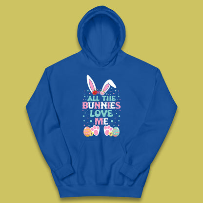 All The Bunnies Love Me Kids Hoodie