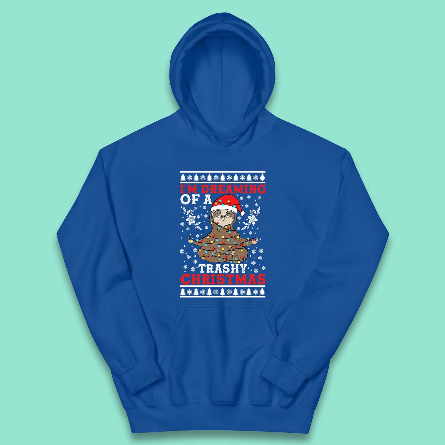 sloth christmas hoodie