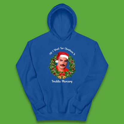 Freddie Mercury Christmas Kids Hoodie
