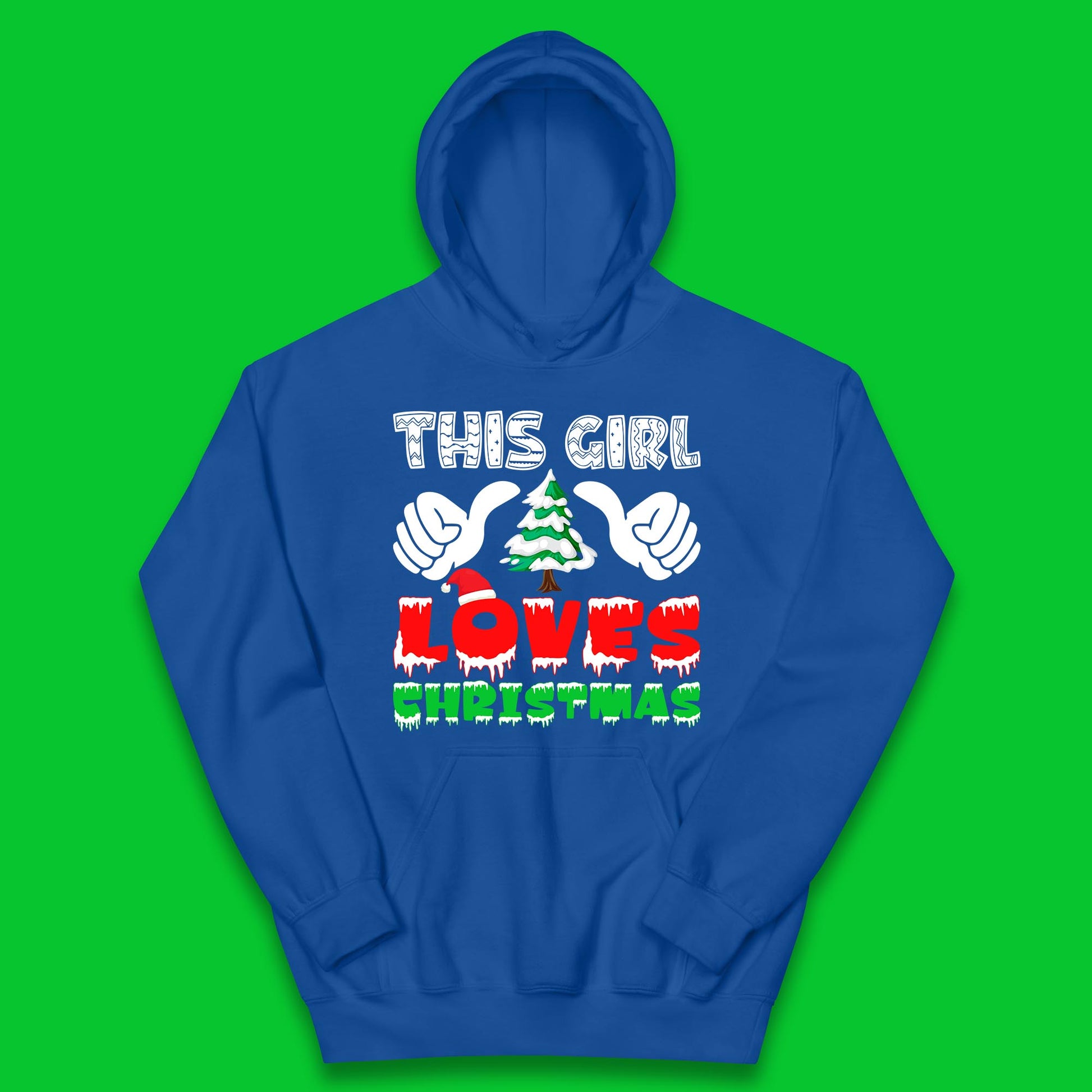 this girl loves christmas hoodie