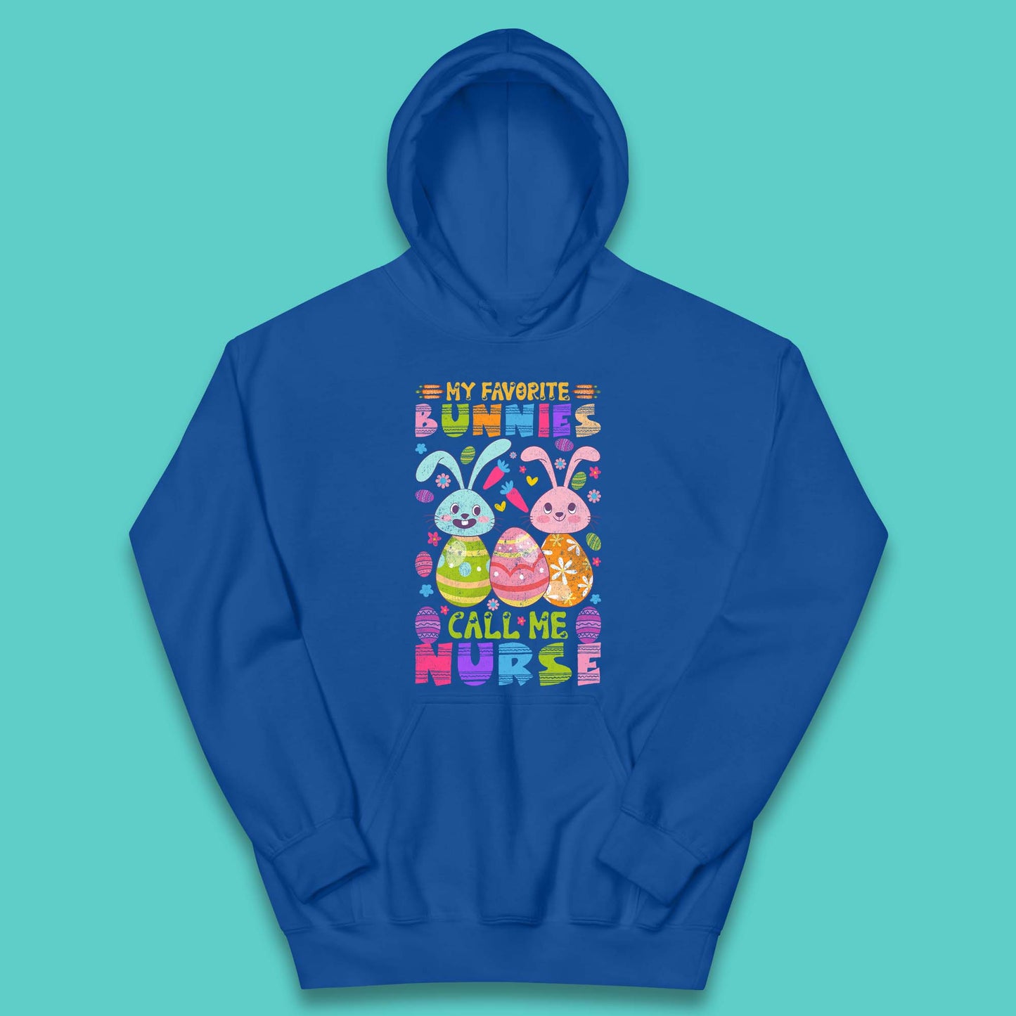 My Favorite Bunnies Call Me Nurse Kids Hoodie