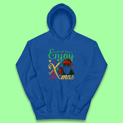 santa claus thumbs up christmas hoodie