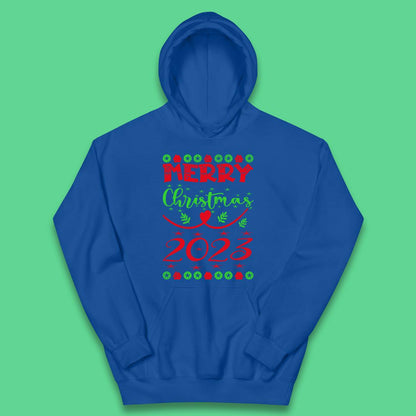 Merry Christmas 2023 Winter Holiday Xmas Festive Celebration Kids Hoodie