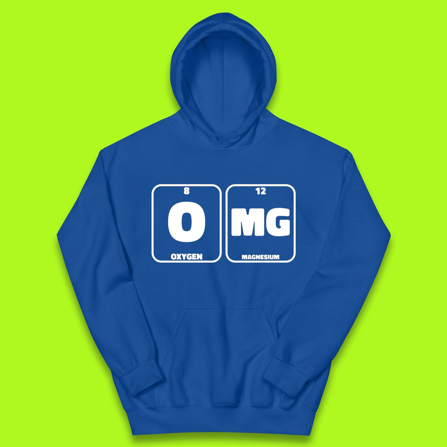 Oxygen And Magnesium OMG Periodic Table OMG Chemistry Funny Science Kids Hoodie