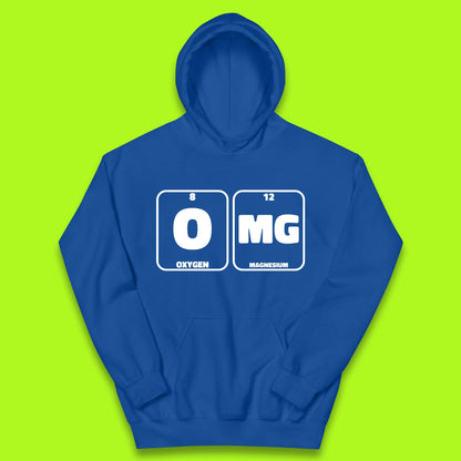 Oxygen And Magnesium OMG Periodic Table OMG Chemistry Funny Science Kids Hoodie